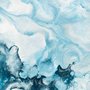 Acrylgemälde Frische Blaue Wellen Fototapete