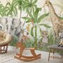 Kids Tropical Jungle Animals Wallpaper Mural