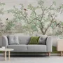 Misty Lake Landscape and Japanese Garden Wallpaper Mural