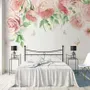 Pink Flower Art Wallpaper Mural