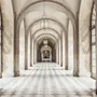 Arch Corridor Wallpaper Mural