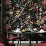 Art Nouveau Dark Floral Wallpaper Mural