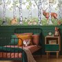 Kids Woodland Animals in the Forest Wallpaper Mural