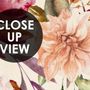 Vintage Pink Floral Wallpaper Mural