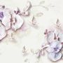 Purple Orchid Floral Wallpaper Mural