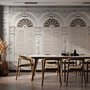 Faux Window Shutter Wallpaper Mural