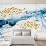 Sea Wave and Fish Wallpaper Mural