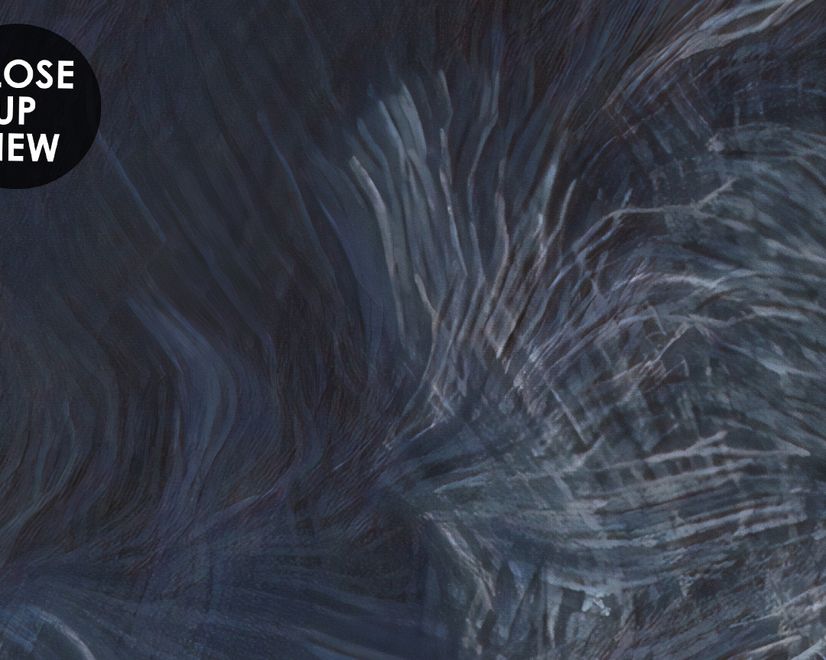 Abstract Dark Blue Brush Wallpaper Mural
