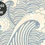 Watercolor Ocean Waves Wallpaper Mural