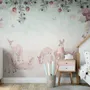Deer in the Floral Garden Wallpaper Mural