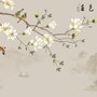 Vintage Plum Blossom Floral Wallpaper Mural