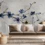 Retro Magnolia Blossom Wallpaper Mural