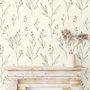 Minimal and Modern Field Plants Art Wallpaper Mural
