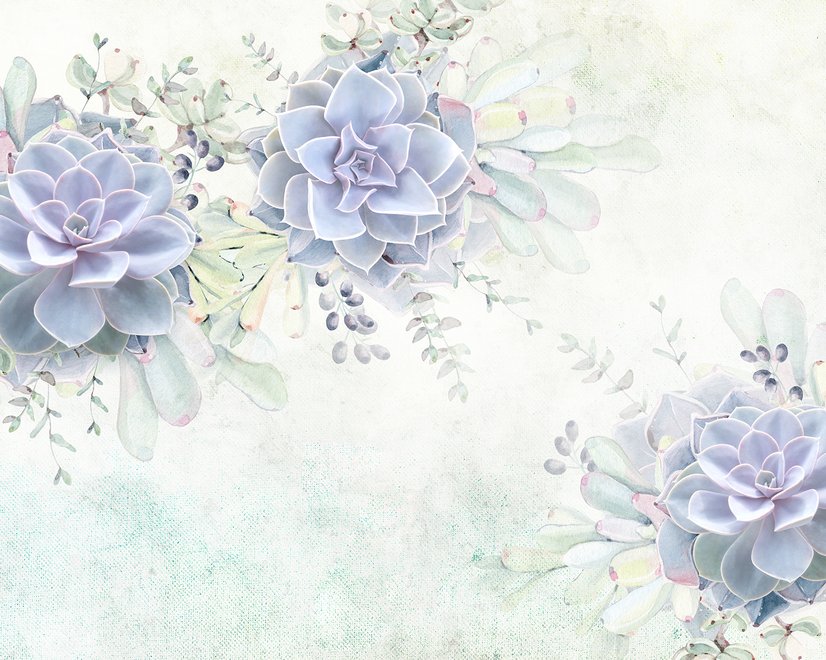 Elegant Petal Floral Wallpaper Mural