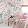 Drawing Floral Bouquet Art Wallpaper Mural