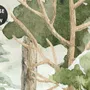 Kids Watercolor Forest Trees Wallpaper Mural