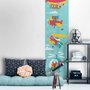 Kids Blue Height Chart Wall Sticker Decal