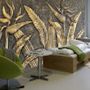 Tropical Birds of Paradise Sculpture Wallpaper Mural