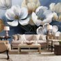 Fototapete Ölgemälde Weiche Tulpenblüten Kunst