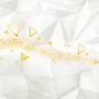 Geometric Yellow Trigon Pattern Wallpaper Mural