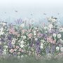 Sanft blühende Blumenwiese Fototapete für Kinder