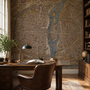 Antique European City Map Wallpaper Mural