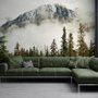 Snowy Mountain Landscape Wallpaper Mural
