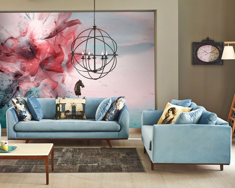 Abstract Lily Wallpaper Mural