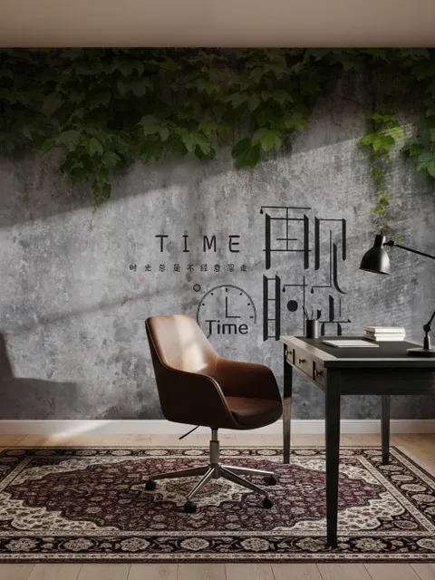 Nostalgic Ivy Leaf Wallpaper Mural