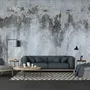 Gray Brown Grunge Cement Style Wallpaper Mural