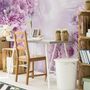 Drawn Pink Peony Floral Wallpaper Mural