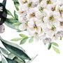 Bright Daisy Flower Bouquet with Green Leaves Wallpaper Mural