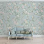 Soft Chinoiserie Peony Tree Blossom Art Wallpaper Mural