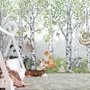 Kids Woodland Animals in the Forest Wallpaper Mural