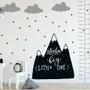 Kids Black Mountains and Dark Moon Wall Decal Sticker