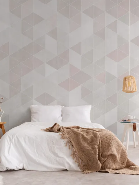 Scandinavian Style Pastel Geometric Design Wallpaper - STYLE 2