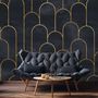 Dark Arches Art Deco Wallpaper Mural