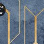 Rhombus Geometric Lines Art Deco Wallpaper Mural