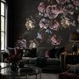 Papier peint panoramique rose foncé