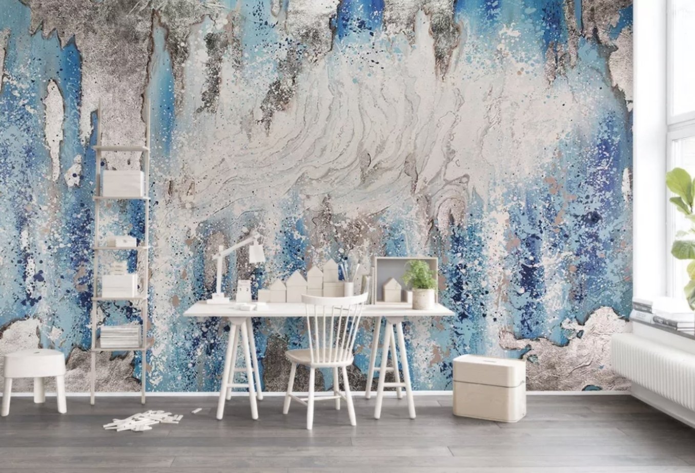 Natural Icicle Wallpaper Mural - Peel and Stick