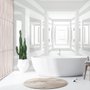 3D-Look Abstrakte Architektur Weißer Korridor Fototapete