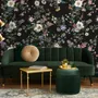 Botanical Flowers Floral with Birds Wallpaper Mural