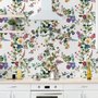 Botanical Flowers Floral with Birds Wallpaper Mural