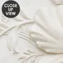 Papier peint panoramique lys en relief effet ciment 3D