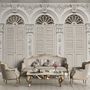 Faux Window Shutter Wallpaper Mural