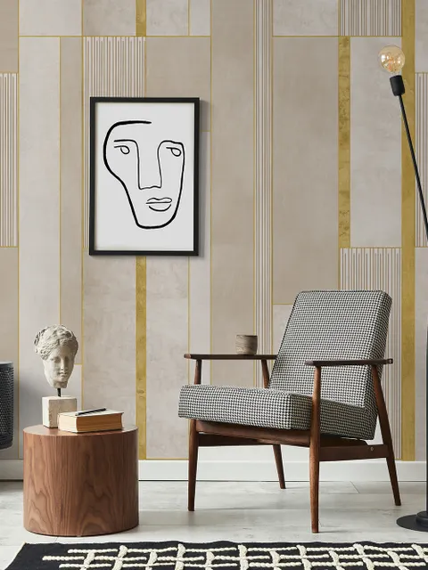 Modern Grunge Tiles Wallpaper Mural