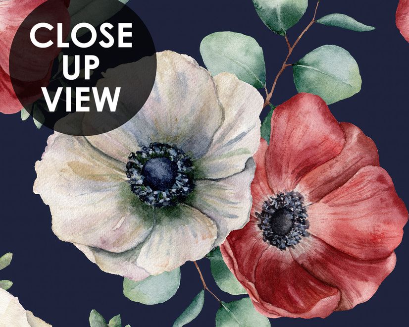 Corn Poppy Floral Wallpaper Mural