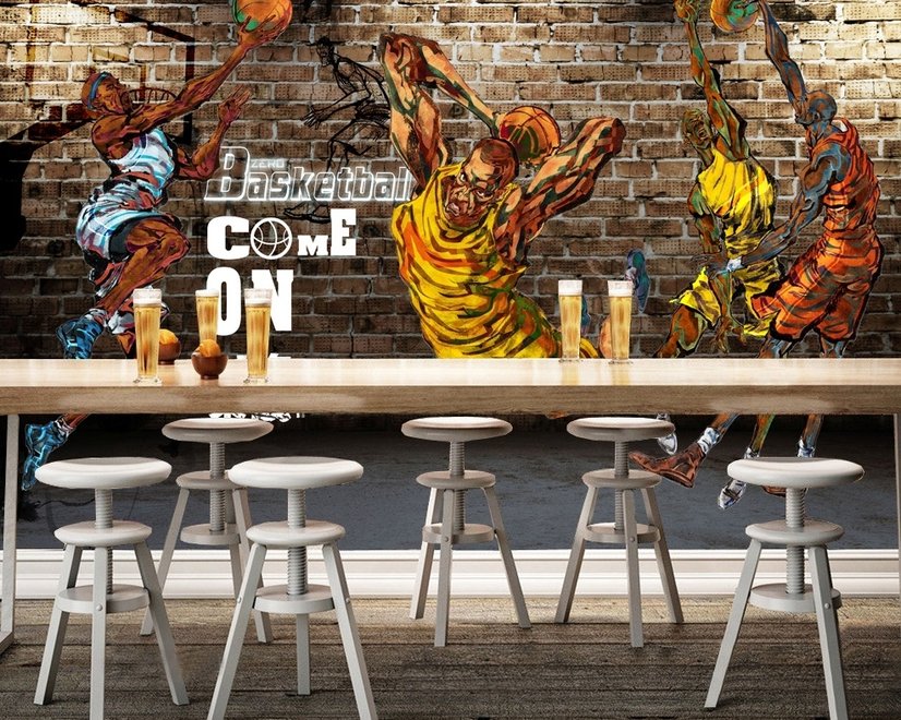 Sport Basketball Player Wallpaper Mural