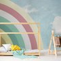 Papier peint panoramique ciel et arc-en-ciel pour enfants