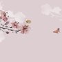 Cherry Blossom and Butterflies Wallpaper Mural